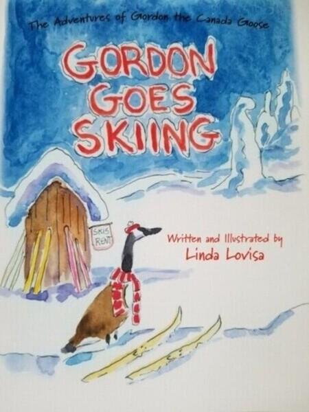 Cover of children&#39;s book &quot;Gordon Goes Skiing&quot; by Linda Lovisa